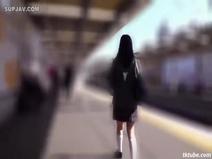 【痴漢】[モザイク破壊小倉優奈 満員電車で通学中の美少女生徒が征服されされる